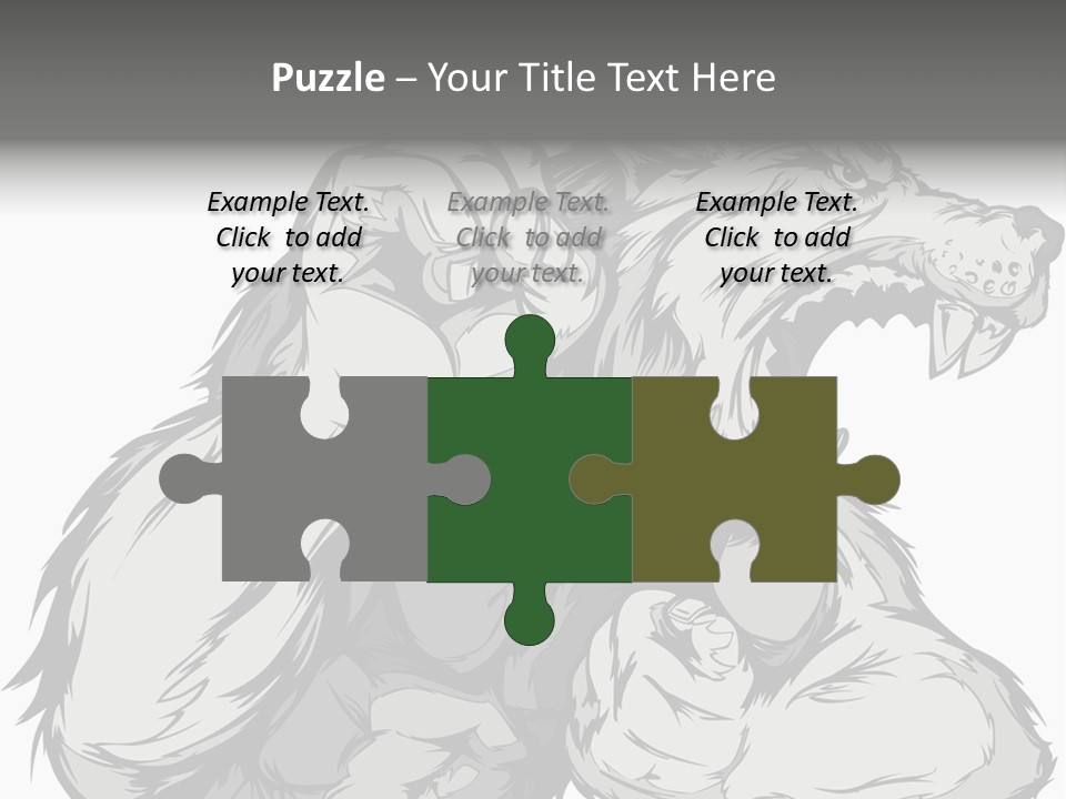 Vector Muscular Teeth PowerPoint Template