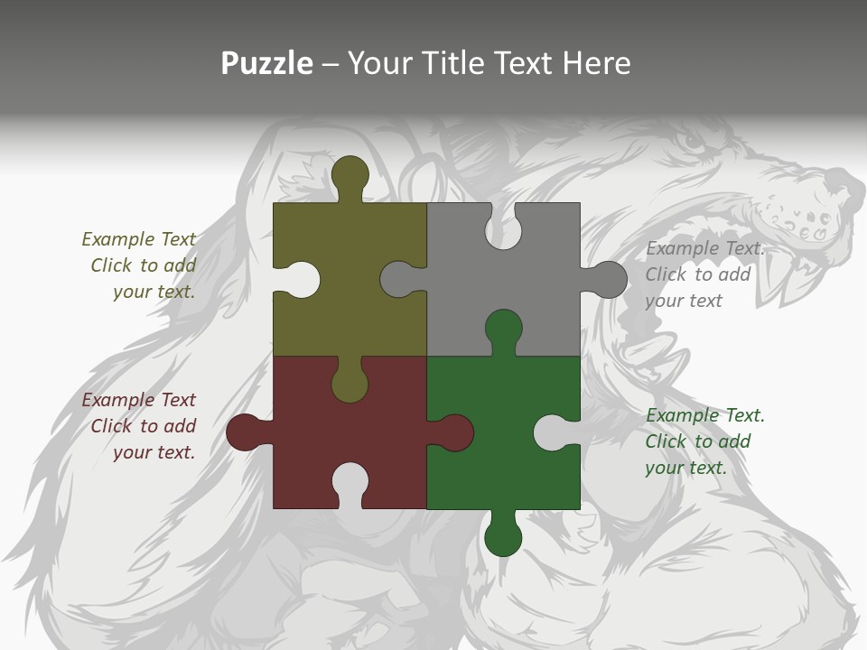 Vector Muscular Teeth PowerPoint Template