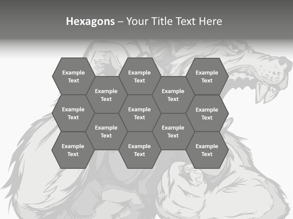 Vector Muscular Teeth PowerPoint Template