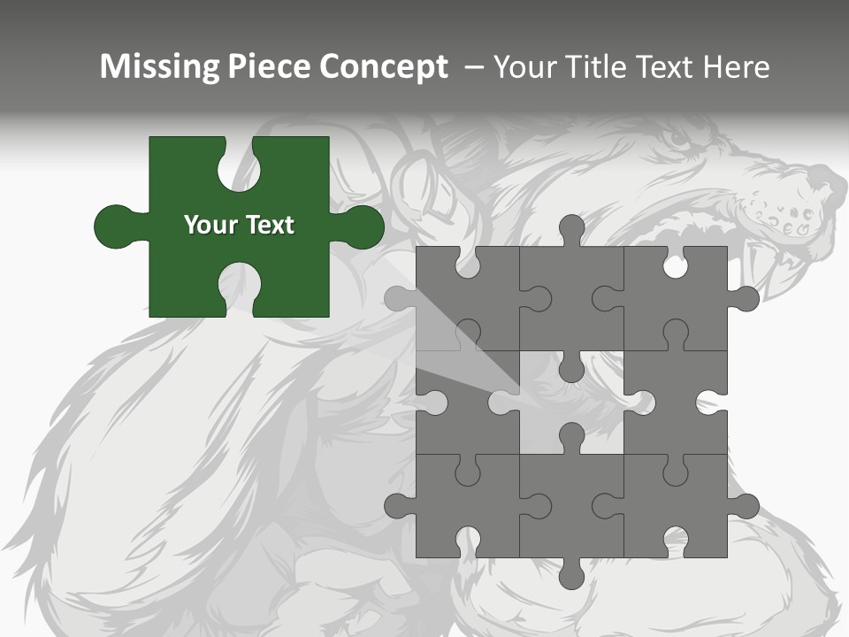 Vector Muscular Teeth PowerPoint Template