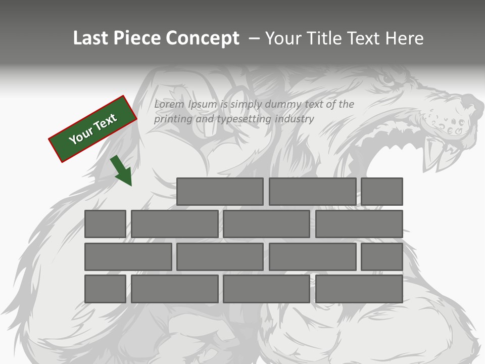Vector Muscular Teeth PowerPoint Template