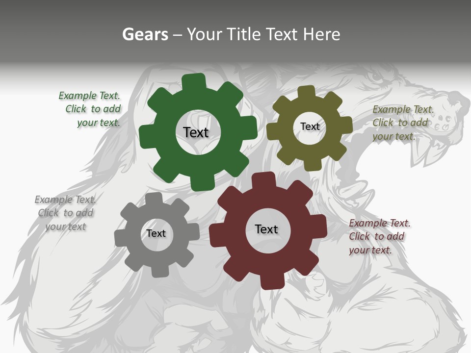 Vector Muscular Teeth PowerPoint Template