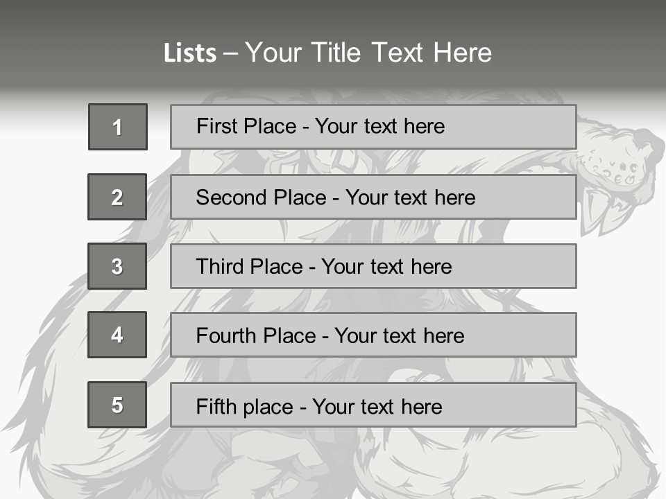 Vector Muscular Teeth PowerPoint Template