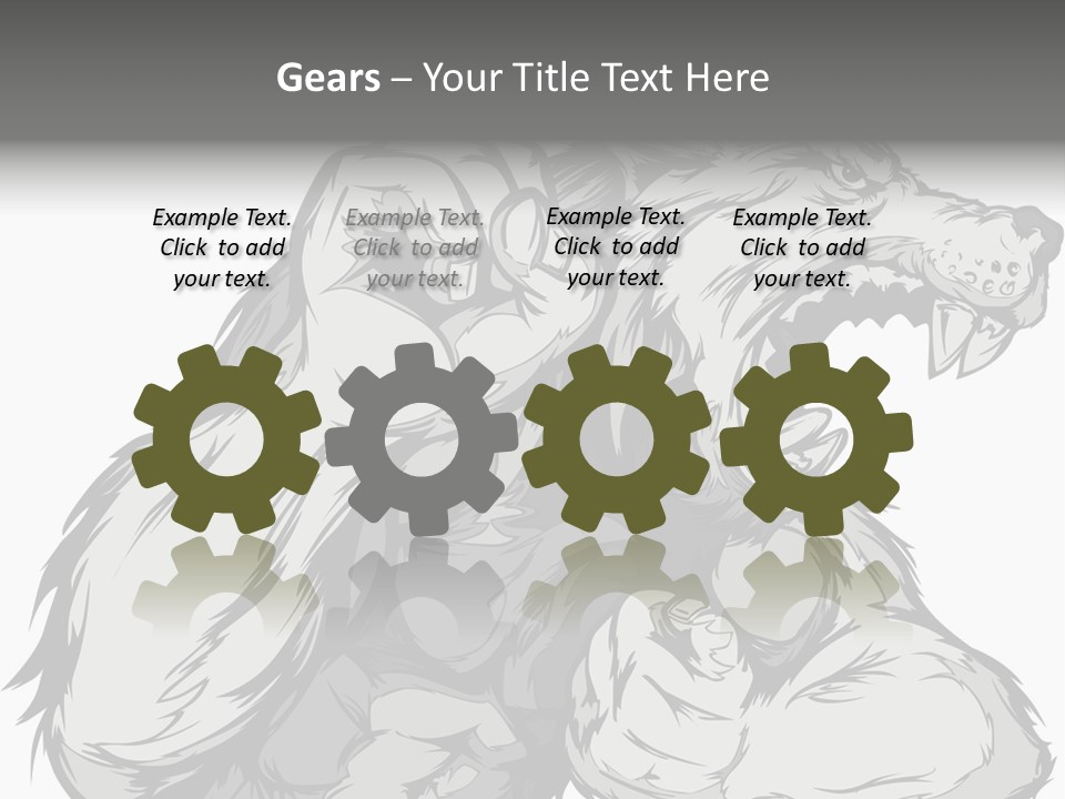 Vector Muscular Teeth PowerPoint Template