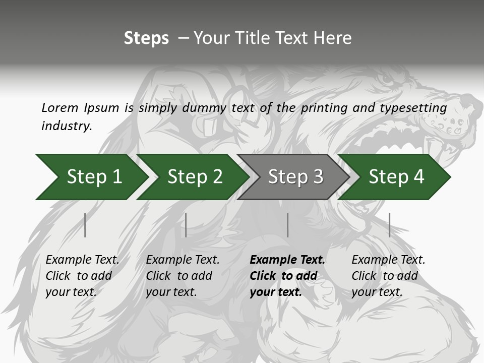 Vector Muscular Teeth PowerPoint Template