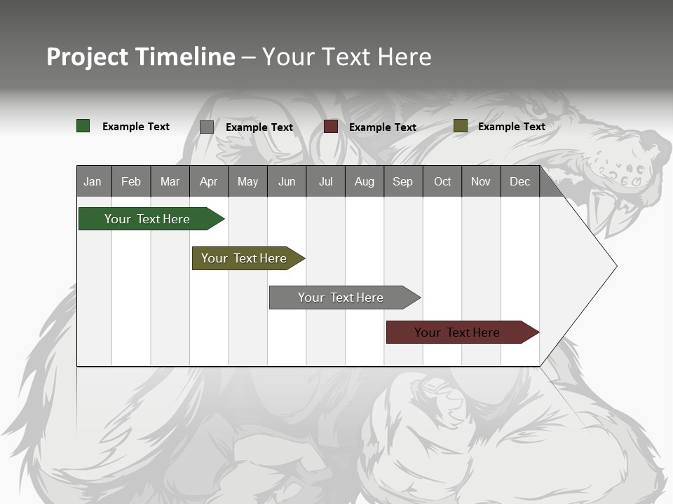 Vector Muscular Teeth PowerPoint Template