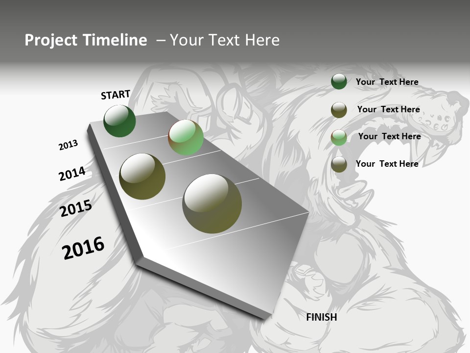 Vector Muscular Teeth PowerPoint Template