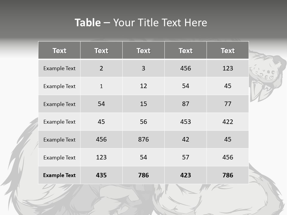Vector Muscular Teeth PowerPoint Template