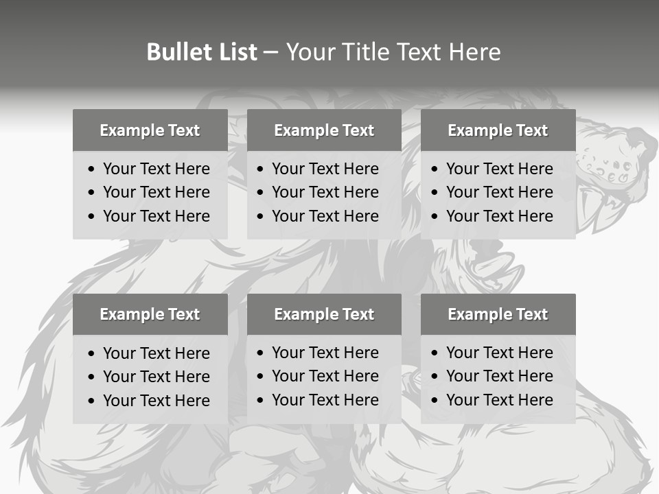 Vector Muscular Teeth PowerPoint Template
