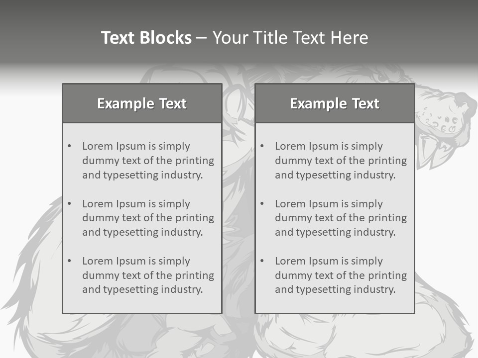 Vector Muscular Teeth PowerPoint Template