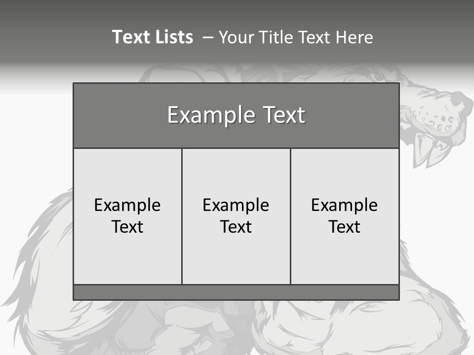 Vector Muscular Teeth PowerPoint Template