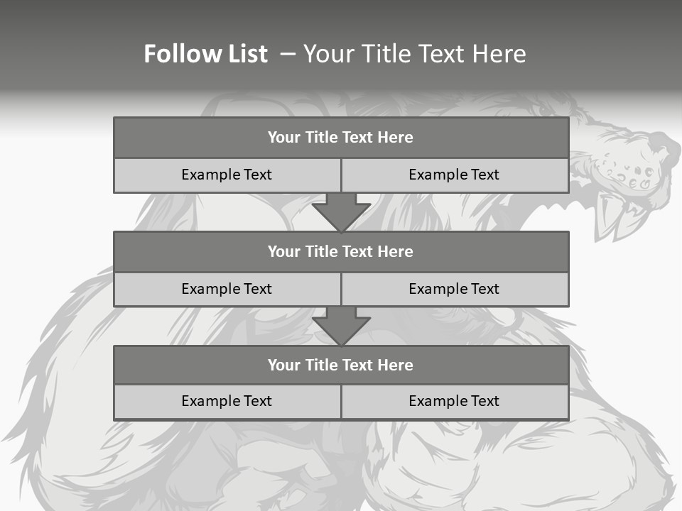 Vector Muscular Teeth PowerPoint Template
