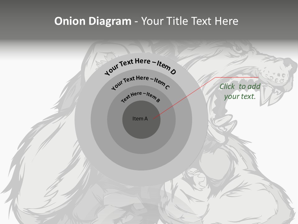 Vector Muscular Teeth PowerPoint Template