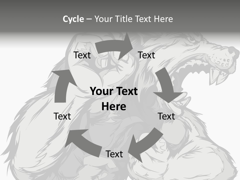 Vector Muscular Teeth PowerPoint Template