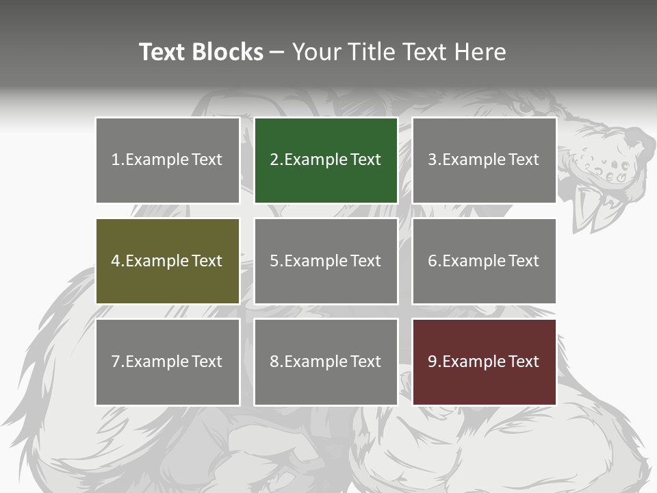 Vector Muscular Teeth PowerPoint Template