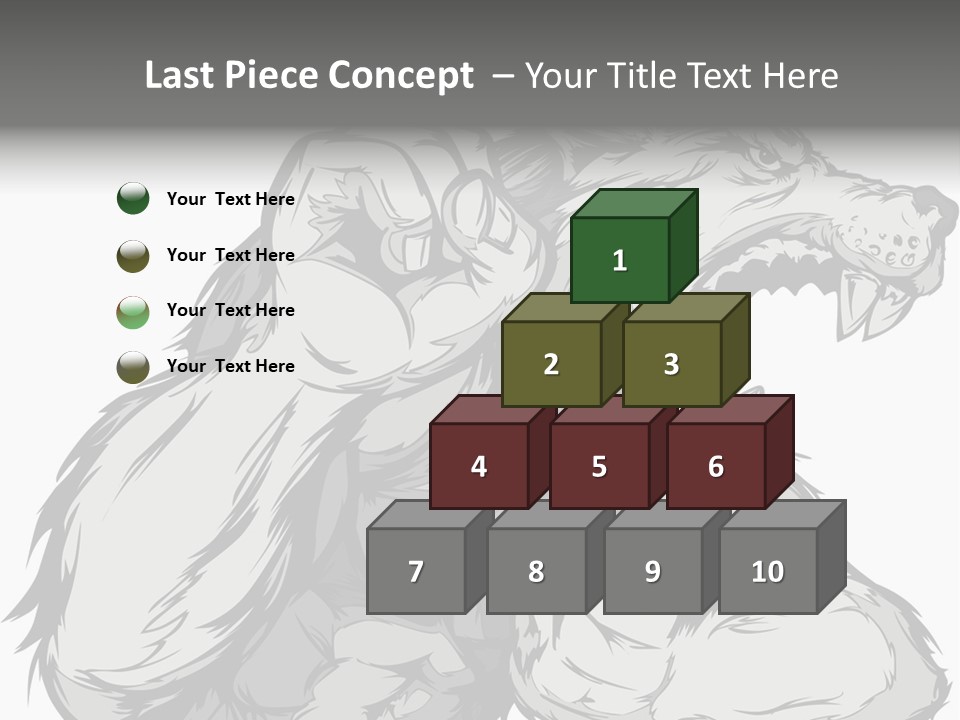 Vector Muscular Teeth PowerPoint Template