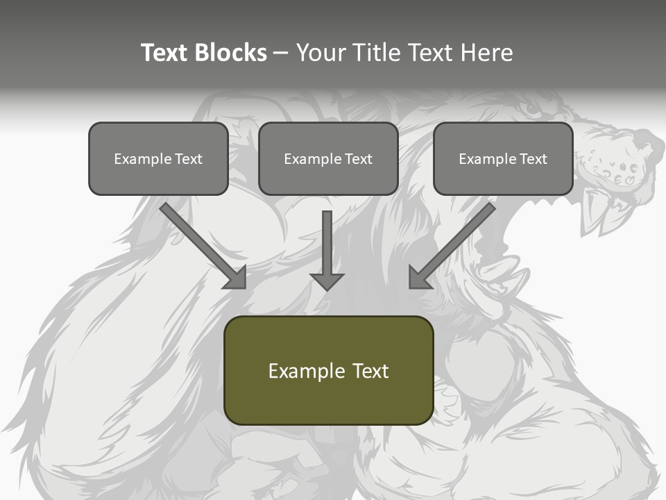 Vector Muscular Teeth PowerPoint Template