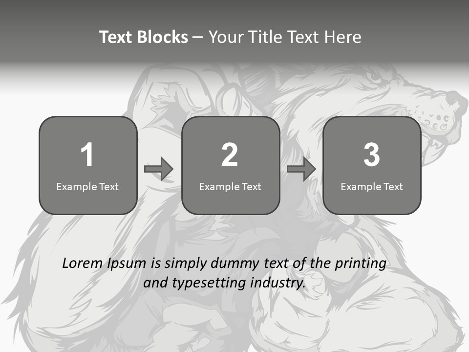Vector Muscular Teeth PowerPoint Template