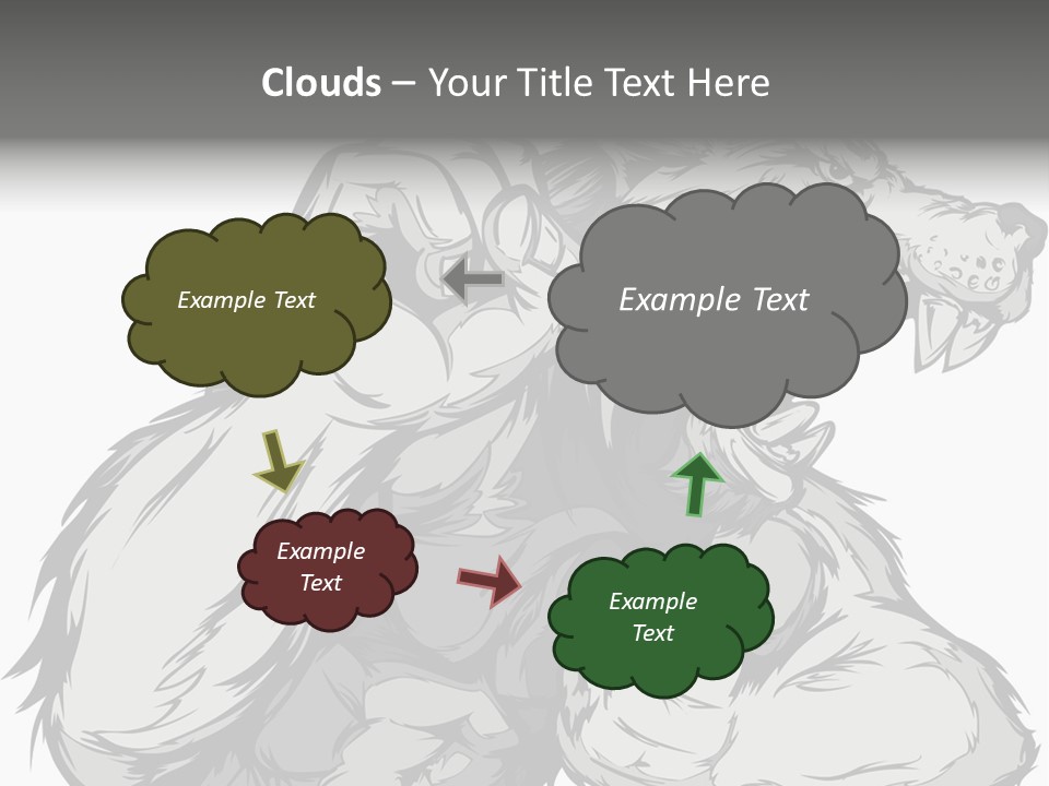 Vector Muscular Teeth PowerPoint Template