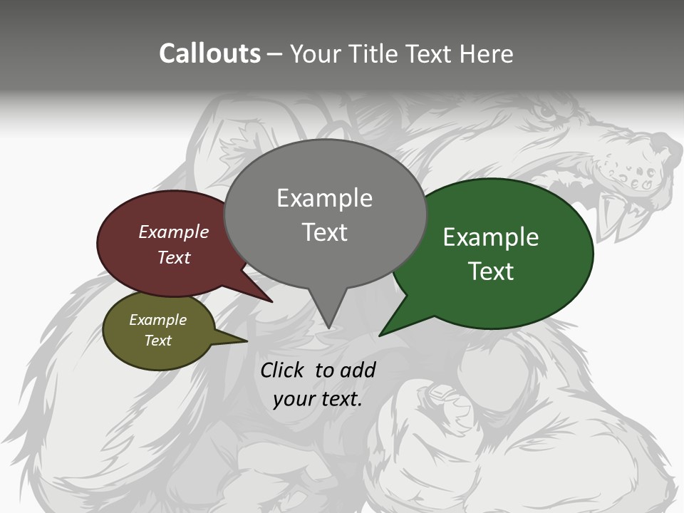 Vector Muscular Teeth PowerPoint Template