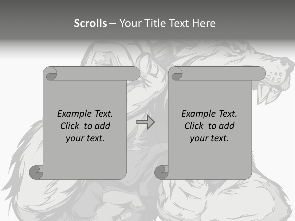 Vector Muscular Teeth PowerPoint Template