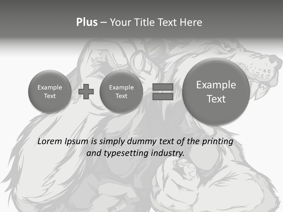 Vector Muscular Teeth PowerPoint Template