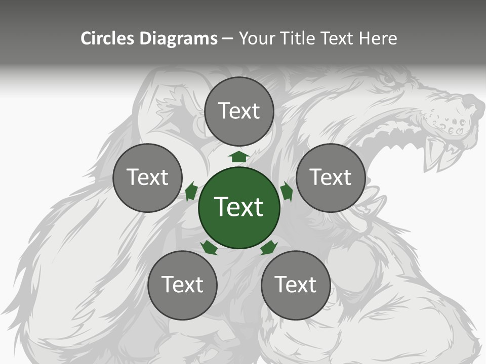 Vector Muscular Teeth PowerPoint Template