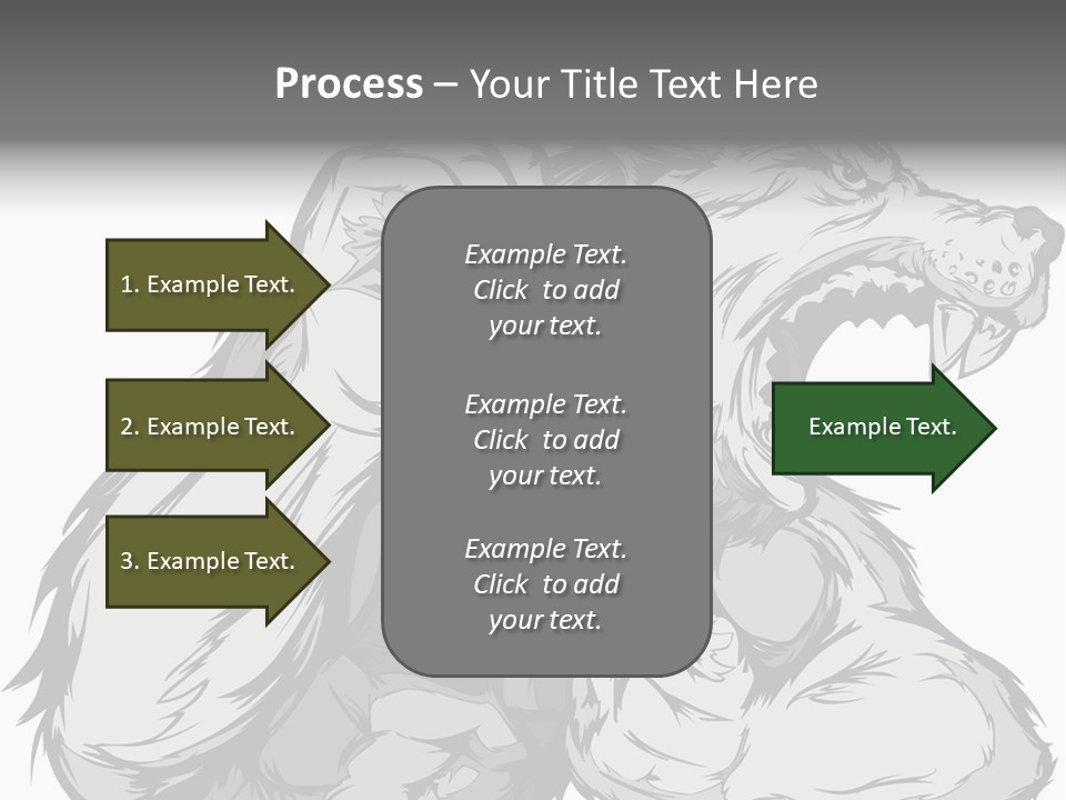 Vector Muscular Teeth PowerPoint Template