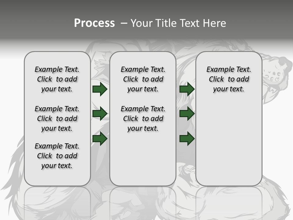 Vector Muscular Teeth PowerPoint Template