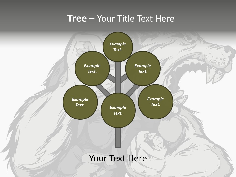 Vector Muscular Teeth PowerPoint Template