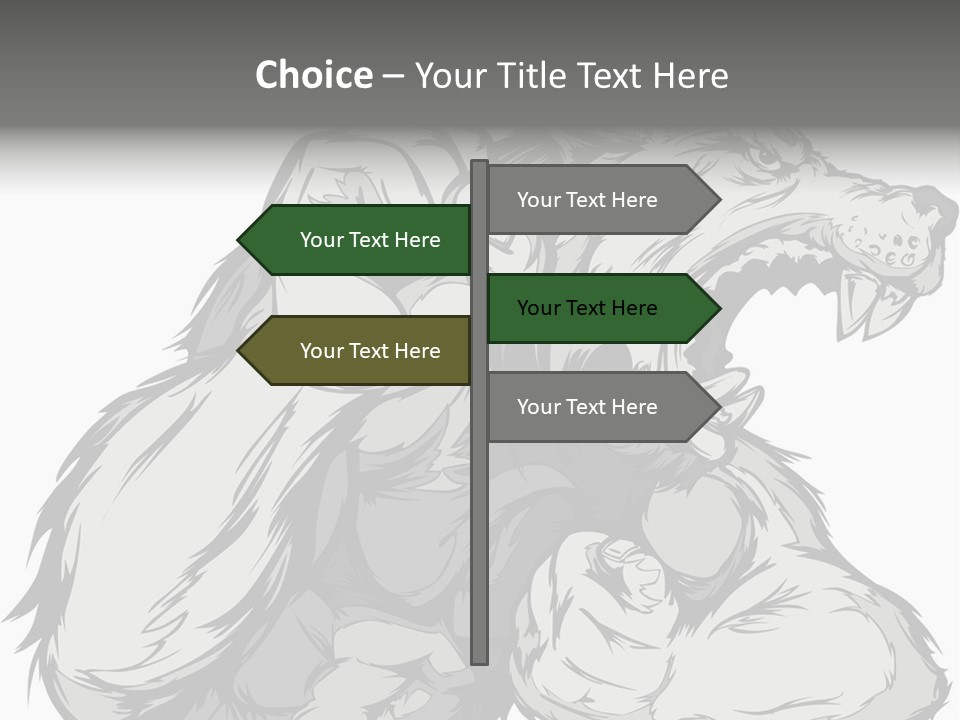 Vector Muscular Teeth PowerPoint Template