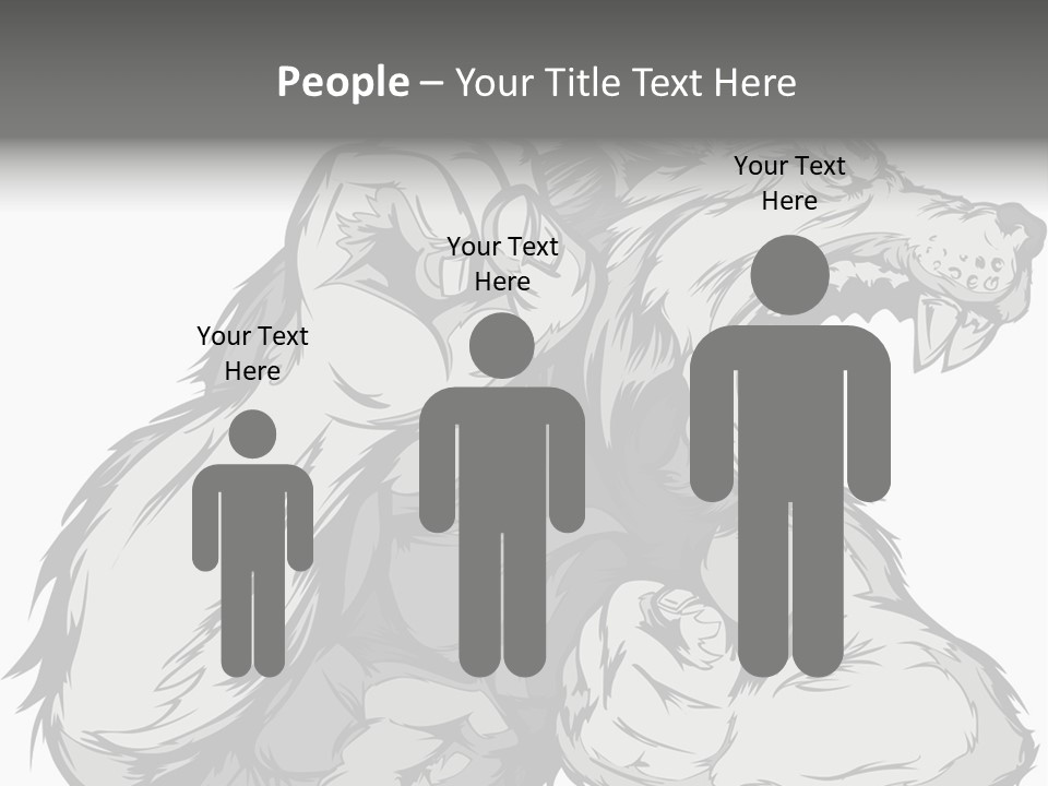 Vector Muscular Teeth PowerPoint Template