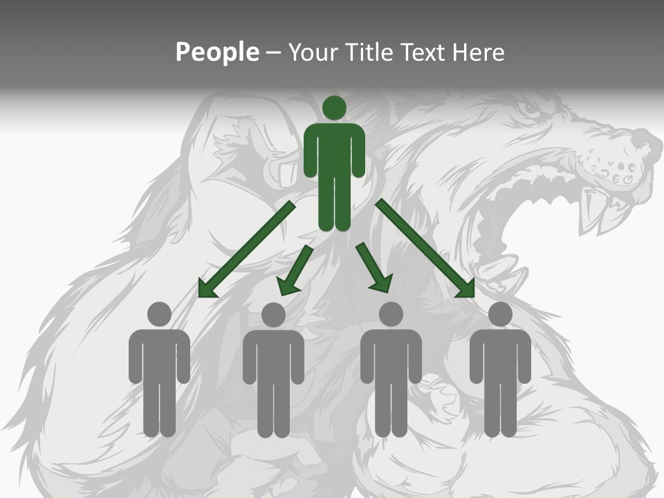 Vector Muscular Teeth PowerPoint Template