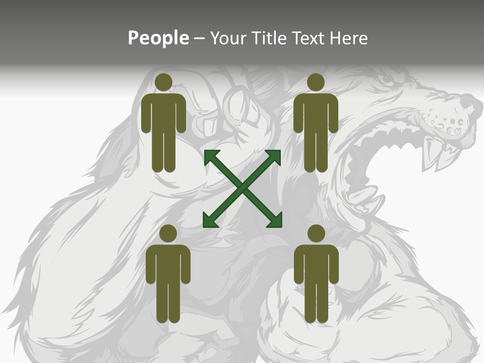 Vector Muscular Teeth PowerPoint Template