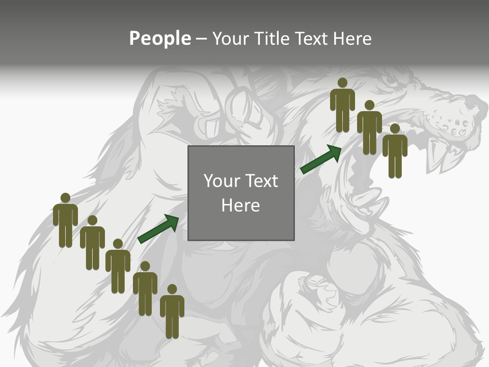 Vector Muscular Teeth PowerPoint Template