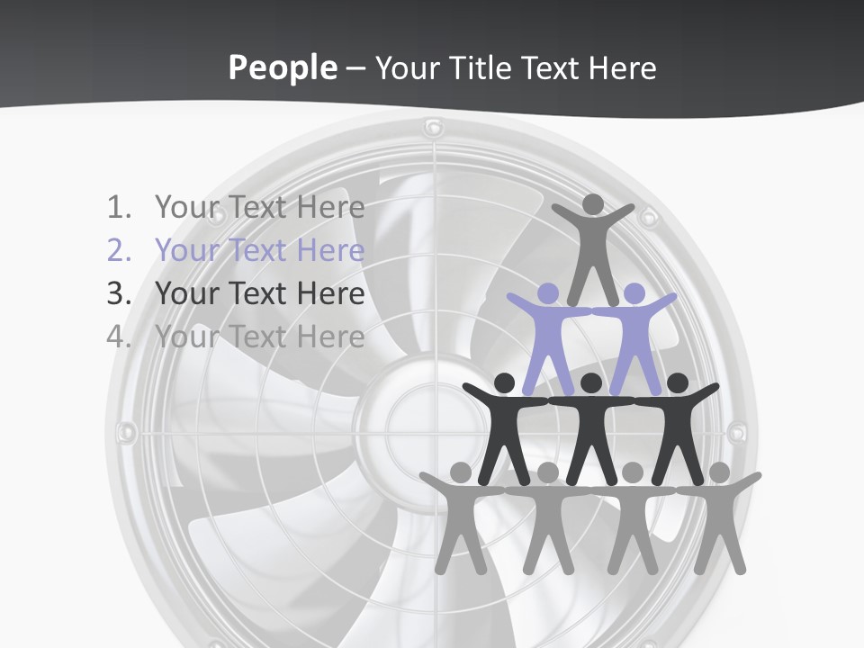 Lady Person Isolated PowerPoint Template