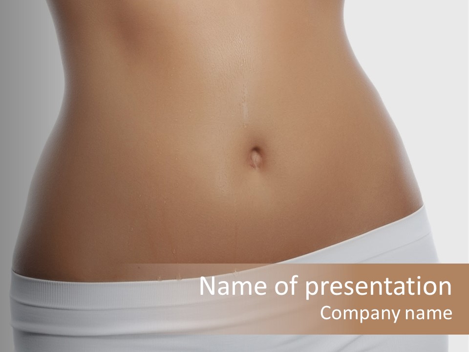 Perfect Cellulite Waist PowerPoint Template