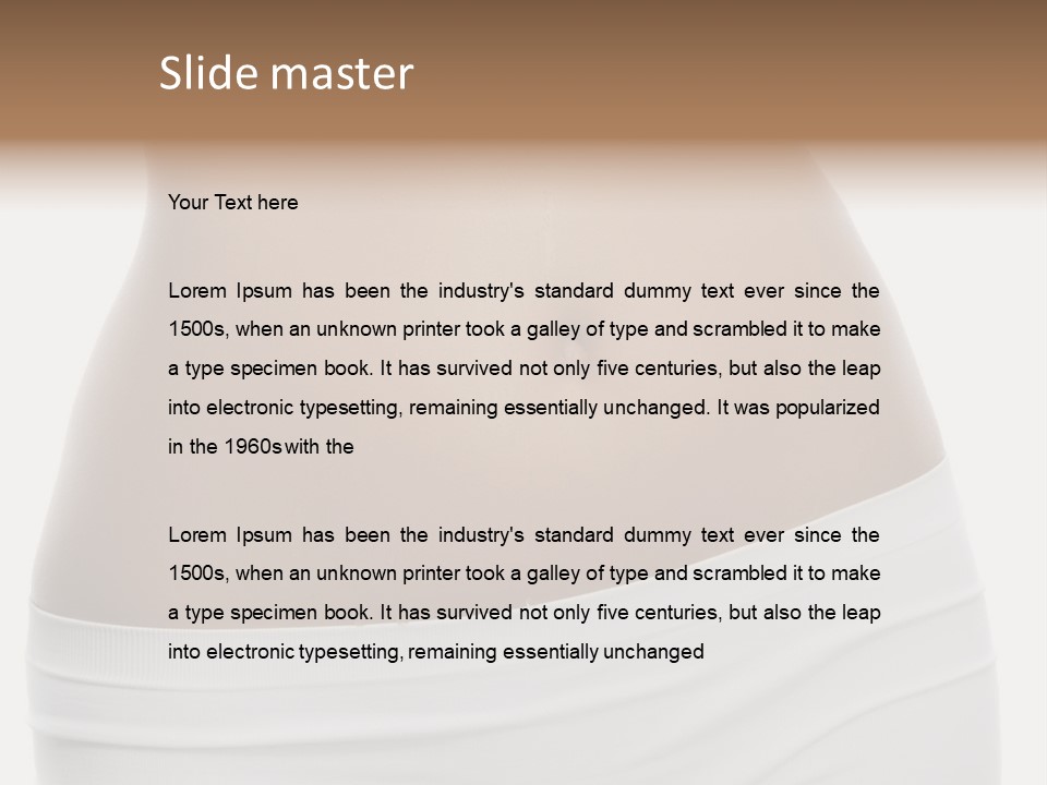 Perfect Cellulite Waist PowerPoint Template