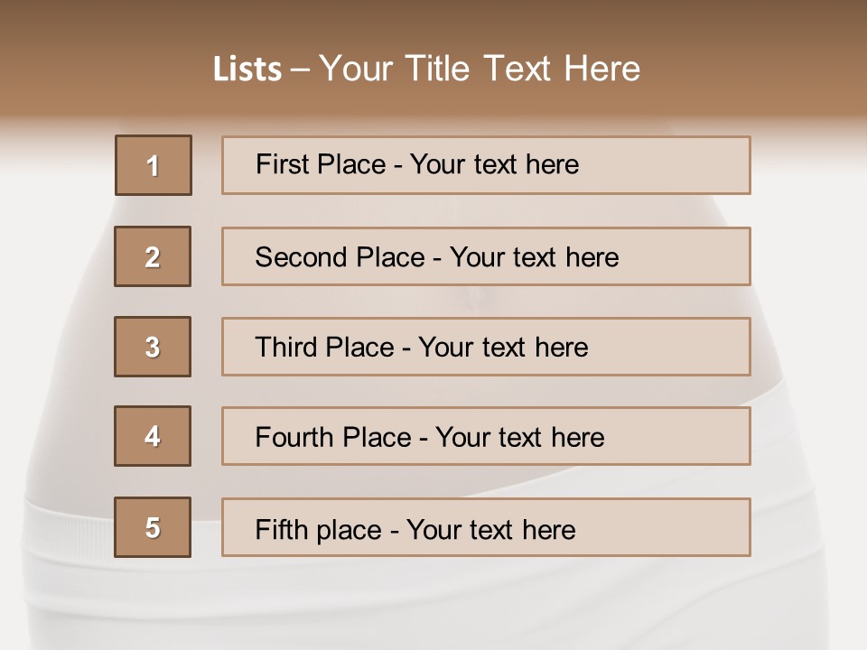 Perfect Cellulite Waist PowerPoint Template