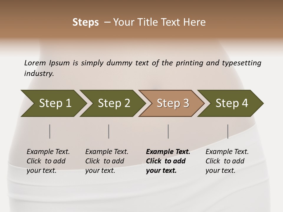 Perfect Cellulite Waist PowerPoint Template