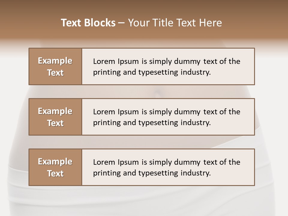 Perfect Cellulite Waist PowerPoint Template