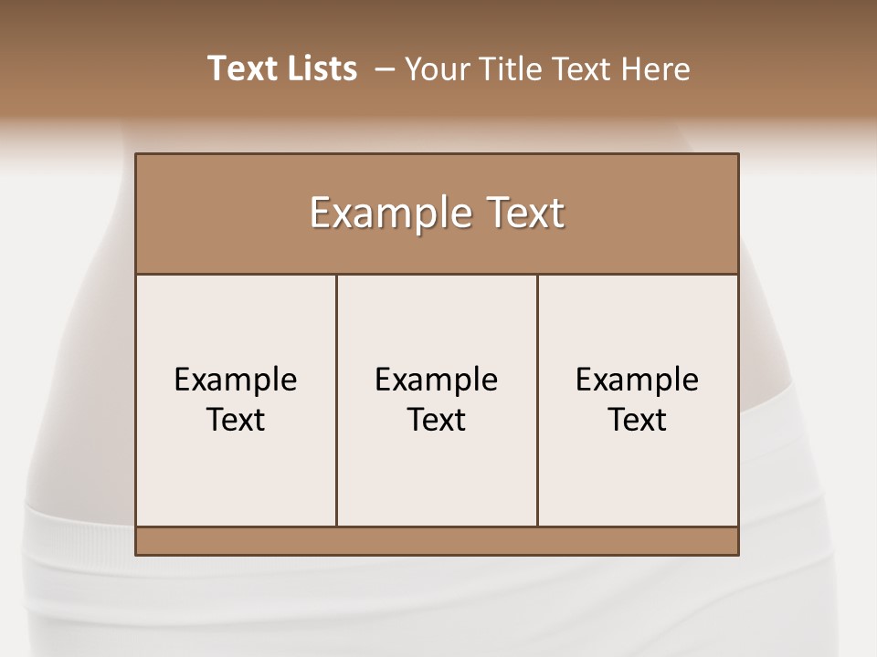 Perfect Cellulite Waist PowerPoint Template