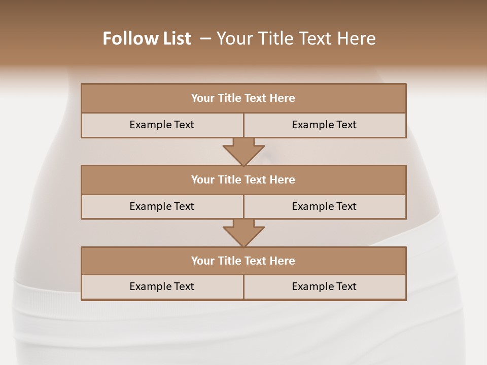 Perfect Cellulite Waist PowerPoint Template