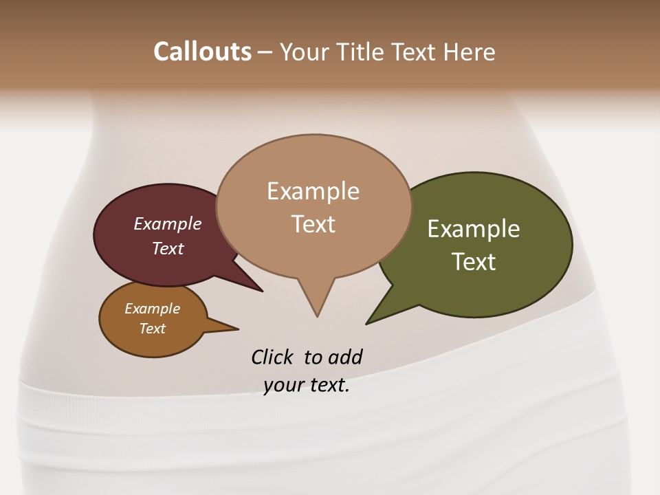 Perfect Cellulite Waist PowerPoint Template
