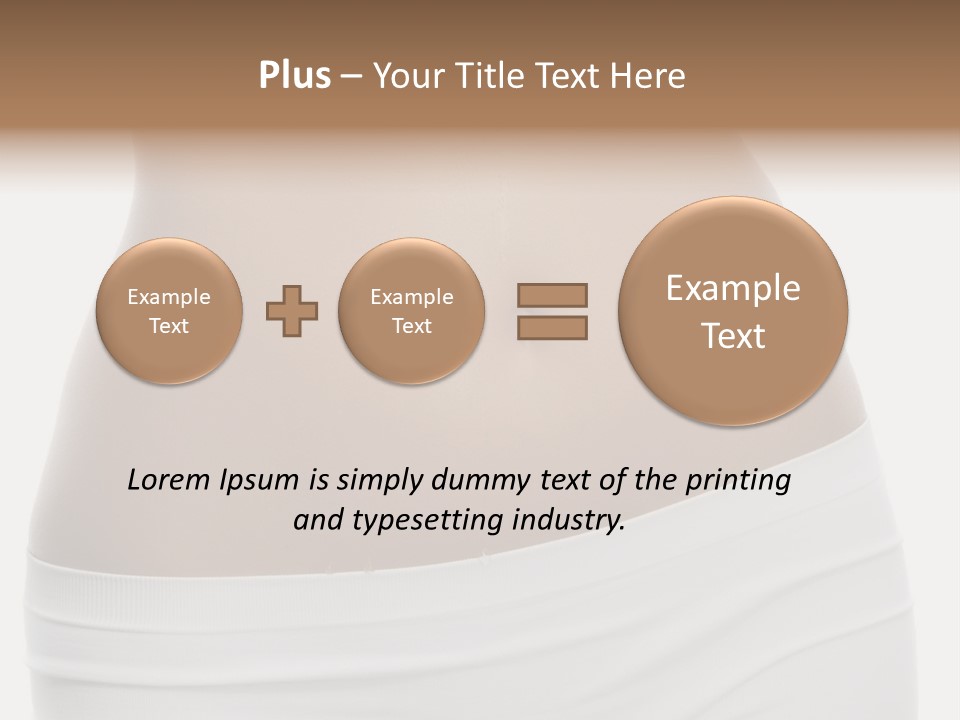 Perfect Cellulite Waist PowerPoint Template