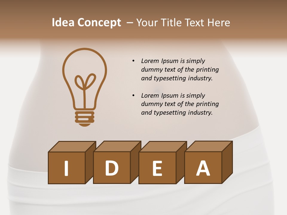 Perfect Cellulite Waist PowerPoint Template