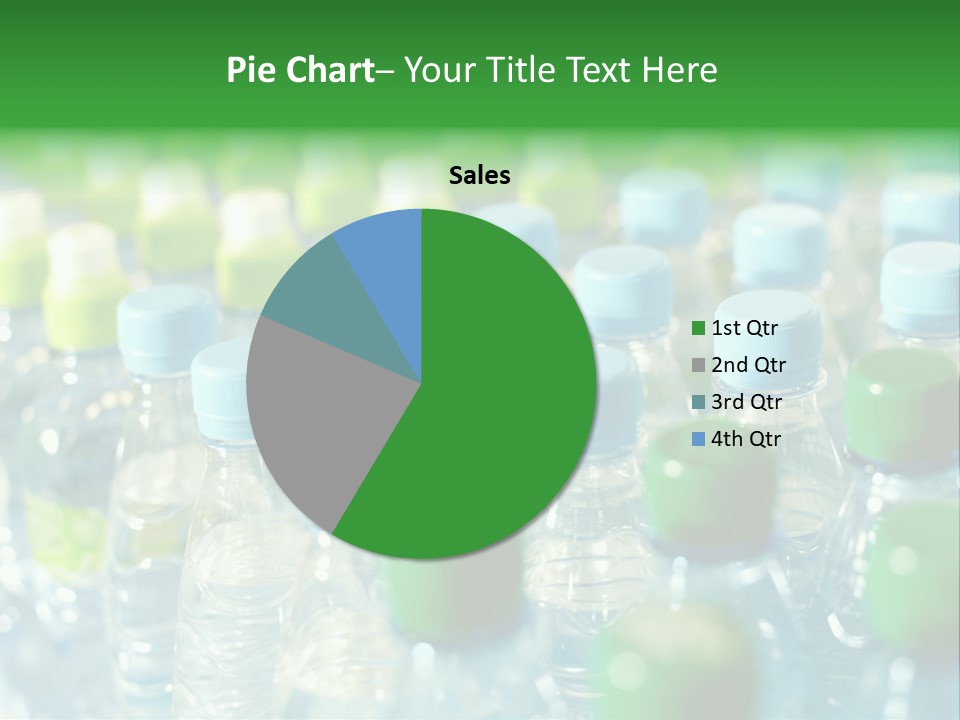 A Group Of Bottled Water Bottles Sitting On Top Of A Table PowerPoint Template