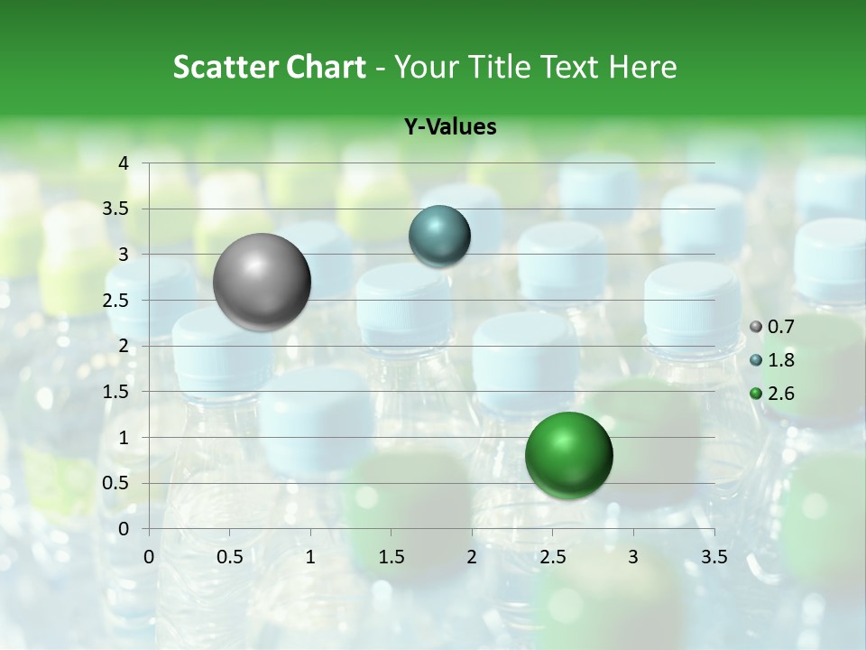 A Group Of Bottled Water Bottles Sitting On Top Of A Table PowerPoint Template