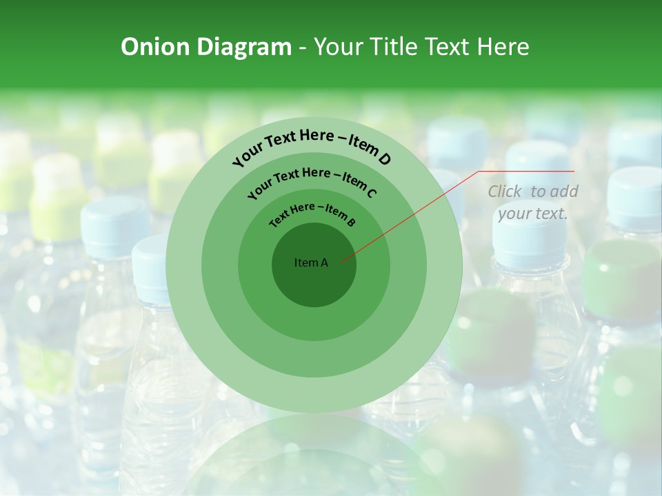 A Group Of Bottled Water Bottles Sitting On Top Of A Table PowerPoint Template