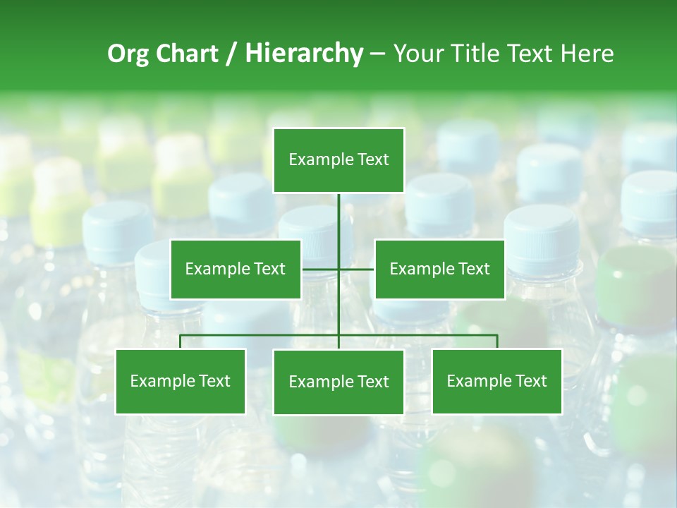 A Group Of Bottled Water Bottles Sitting On Top Of A Table PowerPoint Template